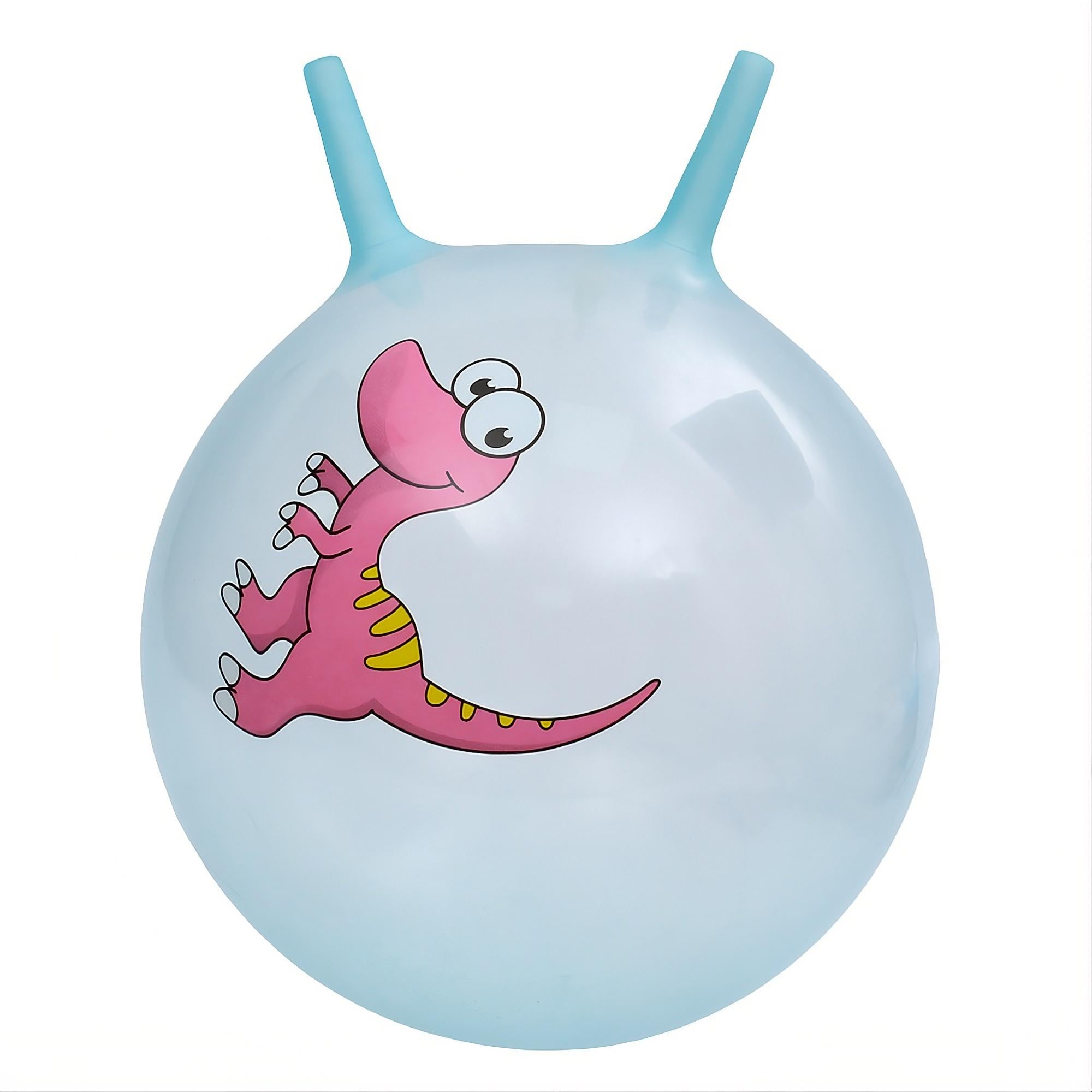 Фитнес-мяч детский MS 4859 с рожками 45 см 350 г с принтом животных (33731020)