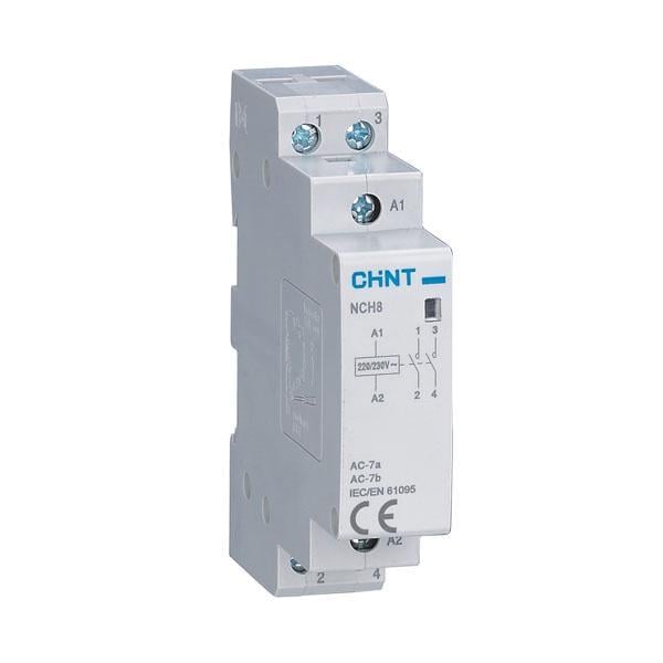 Контактор модульный CHINT NCH8-20/20 2P 20A 2NO 230V (256054)