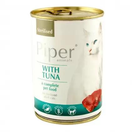 Консерва для стерилизованных кошек Dolina Noteci PIPER Sterilised Tuna с тунцем 400 г (5902921302162)