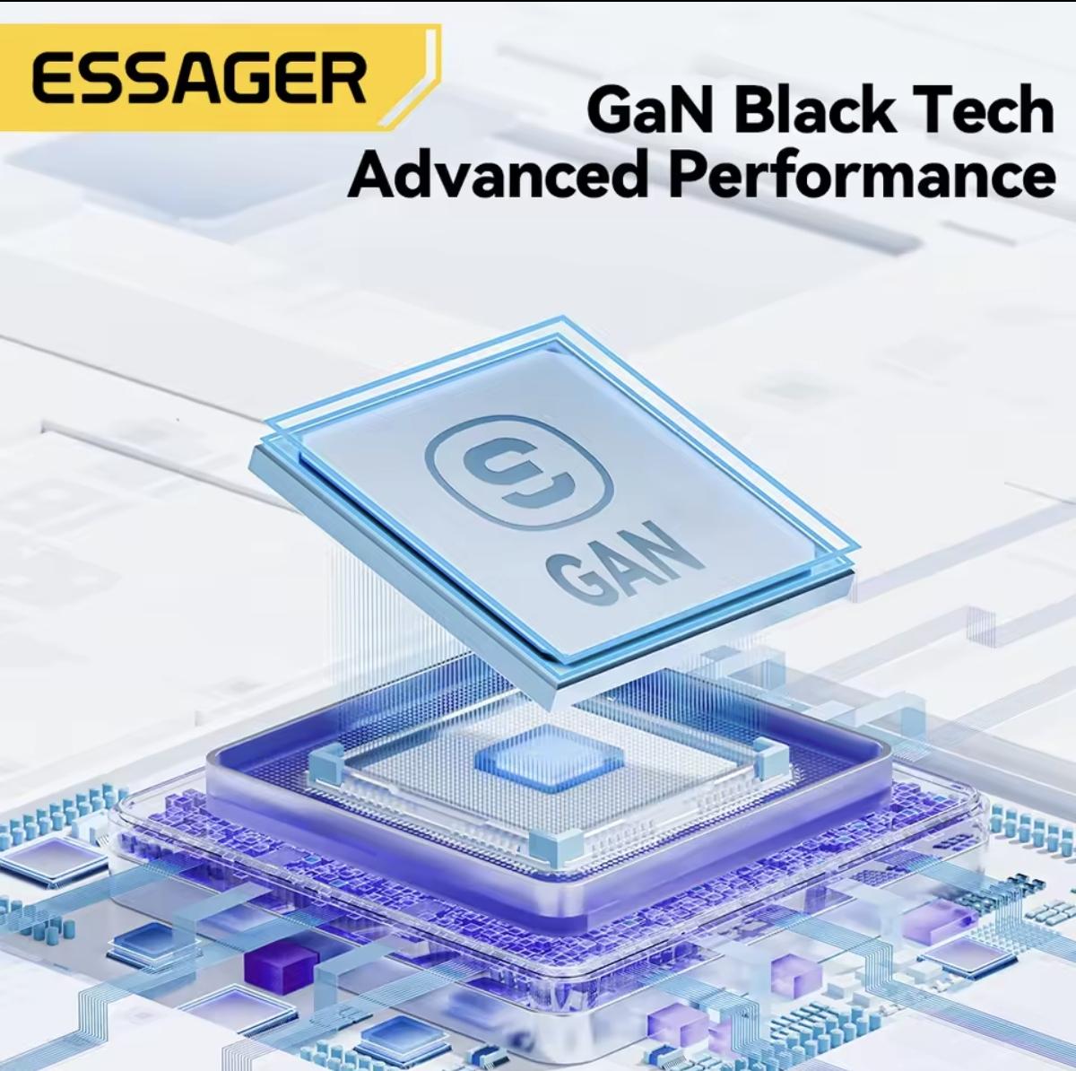 Зарядное устройство сетевое Essager 33W GaN QC/PD3.0 USB-C/USB-A (30632232) - фото 10