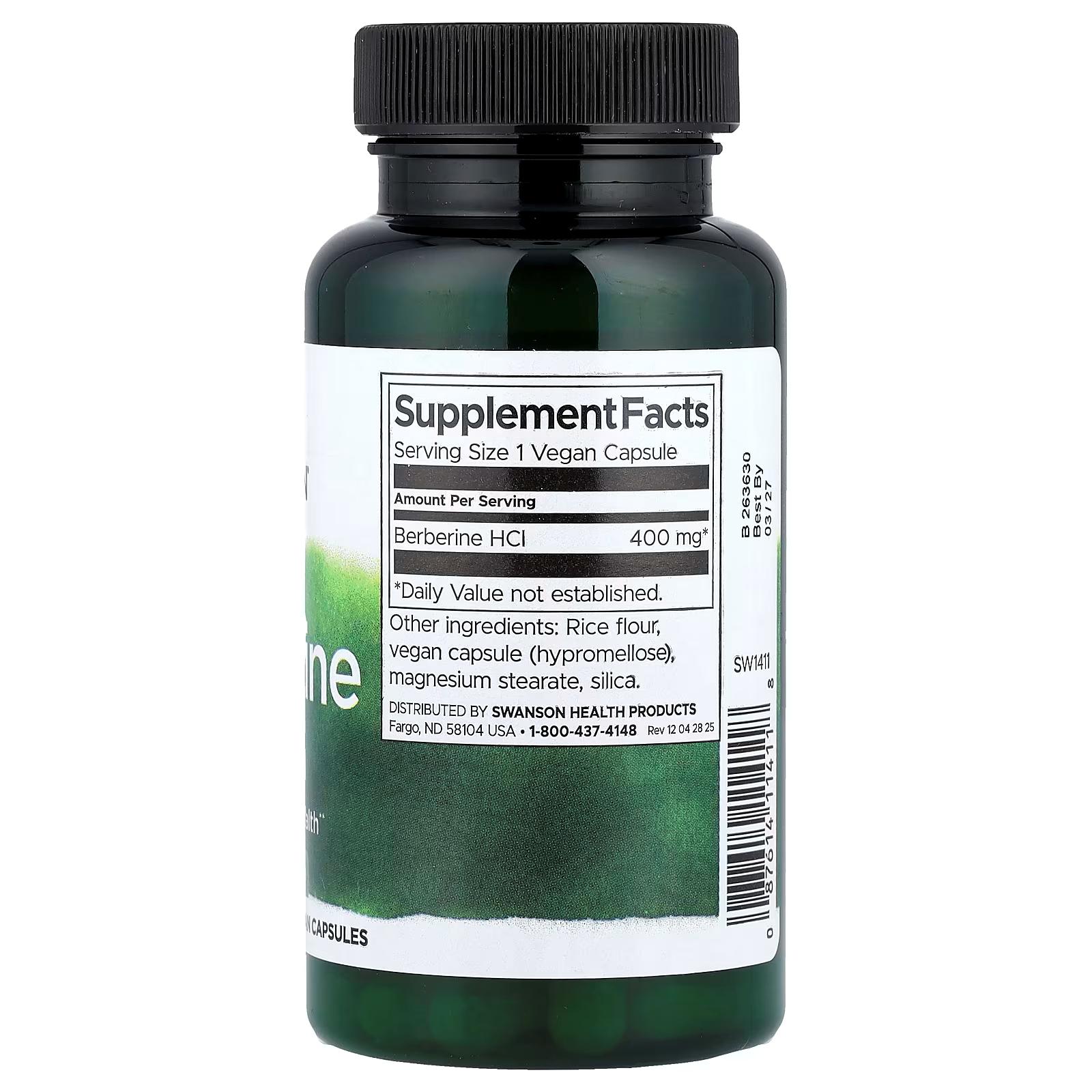 Берберін Swanson Berberine 400 мг 60 кап. - фото 2 Берберін Swanson Berberine 400 мг 60 кап. - фото 2