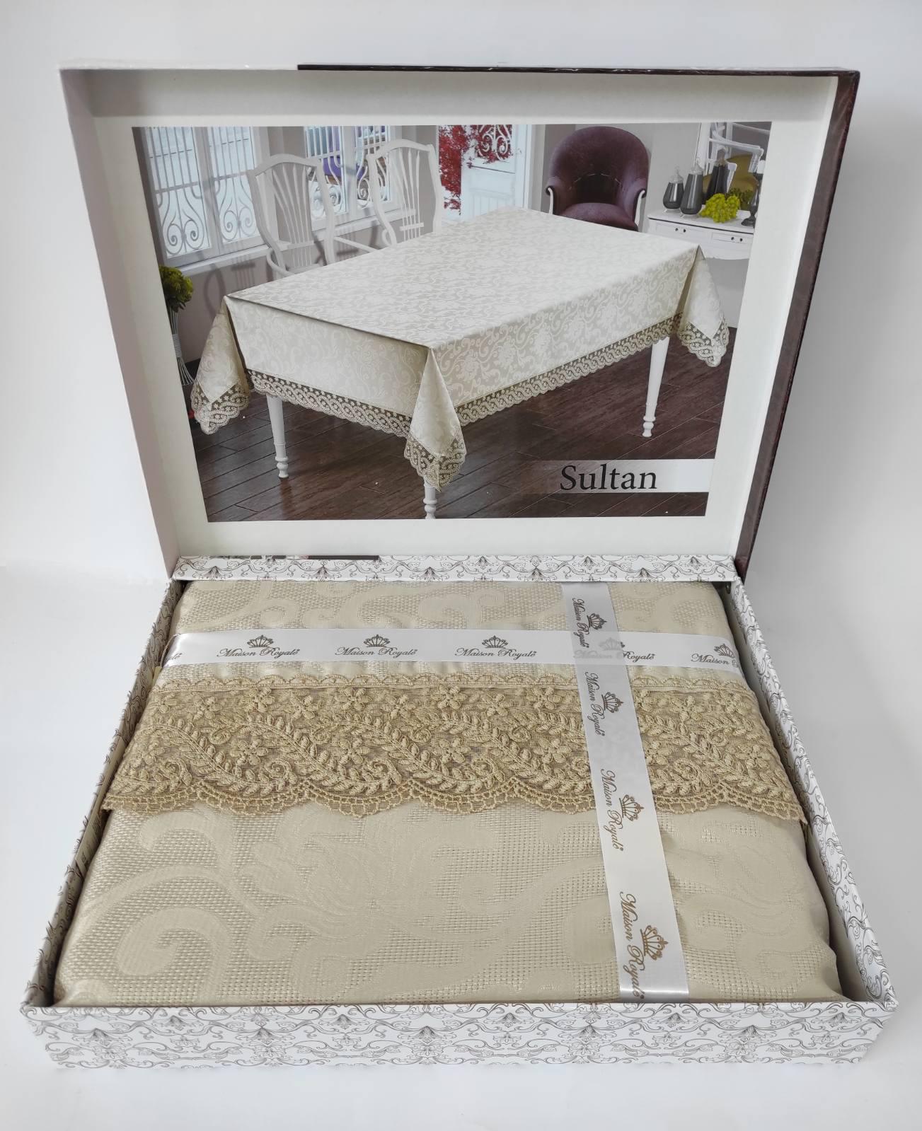 Скатерть Maison Royale 160x220 ovale Sultan Cappucino (CN8378)