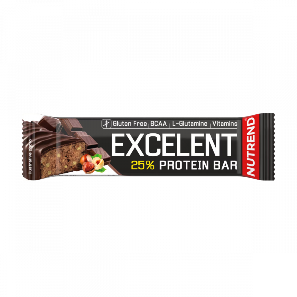 Батончик протеїновий NUTREND Excelent Protein bar шоколад/горіх 85 г