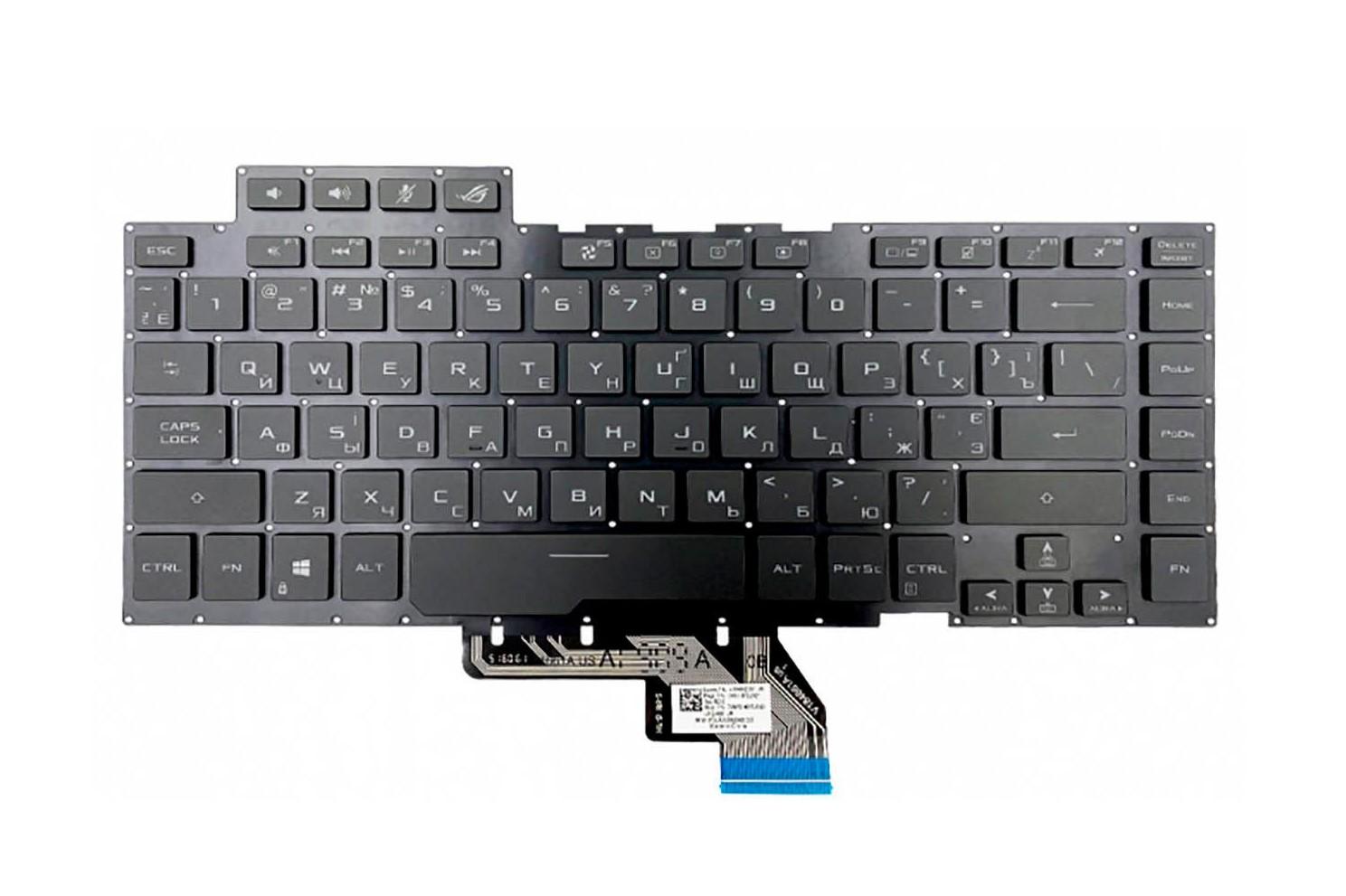 Клавиатура для ноутбука Asus PZ502LU с подсветкой клавиш (0KNR0-4619RU00)