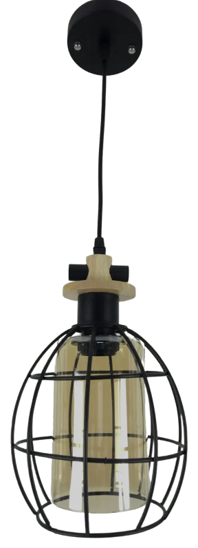 Люстра потолочная подвесная в стиле LOFT 12166/1-small-br Черный (NA005095)