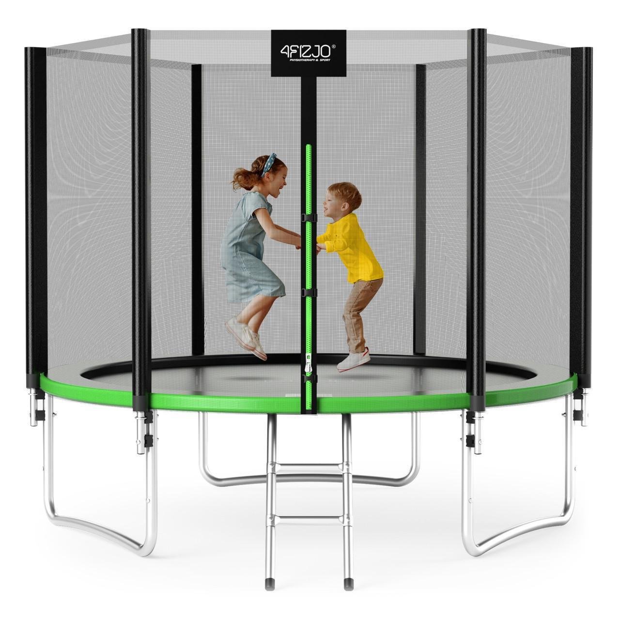 Батут с наружной сеткой 4FIZJO Classic 10FT 312 см Black/Green (P-5907739314130) - фото 1 Батут с наружной сеткой 4FIZJO Classic 10FT 312 см Black/Green (P-5907739314130) - фото 1