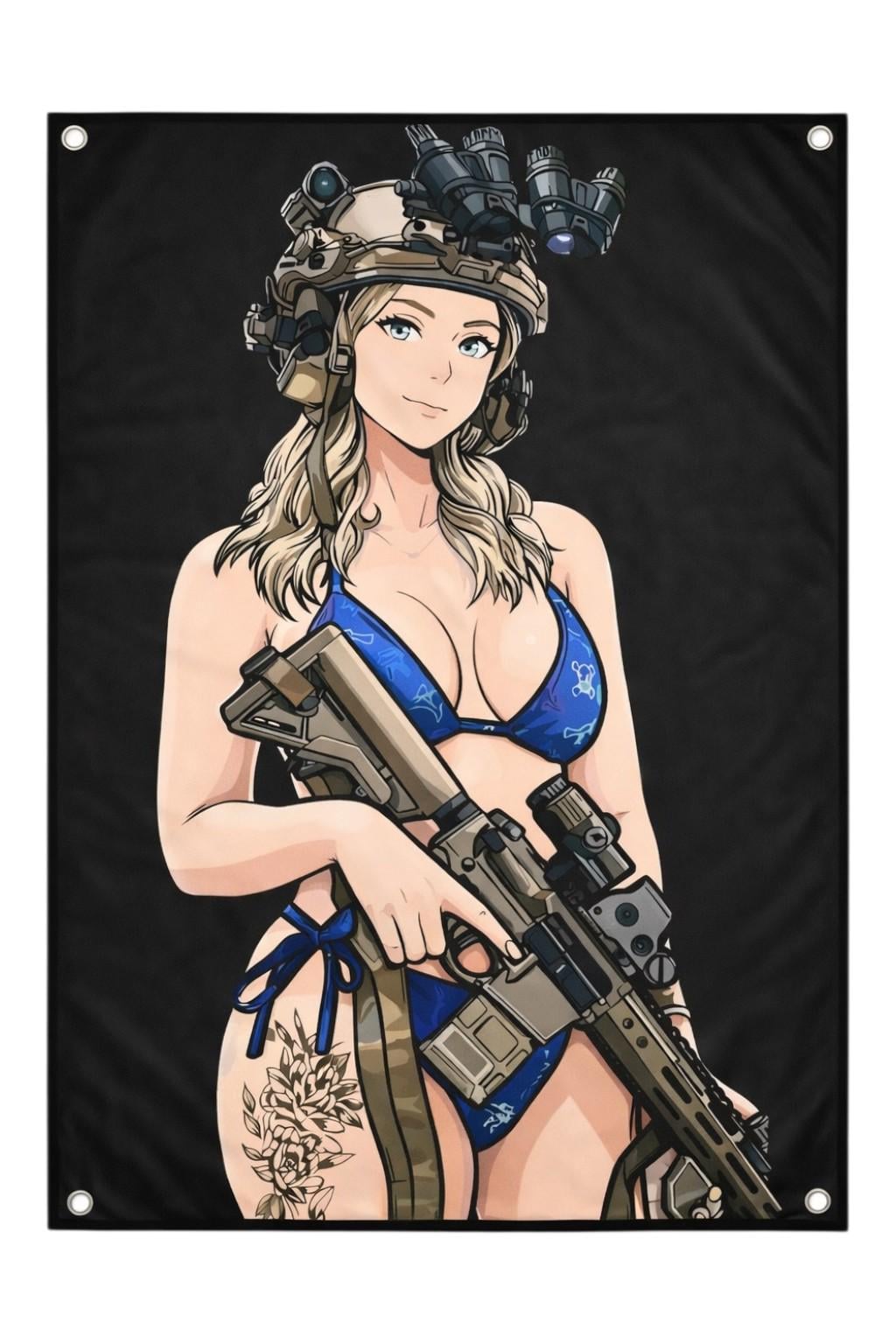 Банер Бойова дівчина 900х600 мм (33554013)