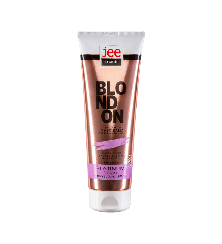 Маска тонуюча Jee cosmetics для освітленого волосся 250 мл Платинова перлина