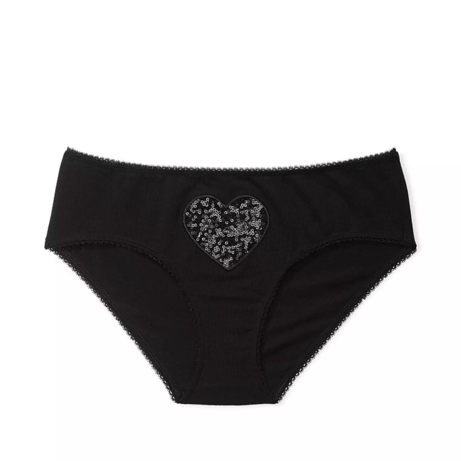 Трусики бавовняні Victoria's Secret Stretch Cotton Hiphugger Panty Black M Чорний (26616114) Трусики бавовняні Victoria's Secret Stretch Cotton Hiphugger Panty Black M Чорний (26616114)
