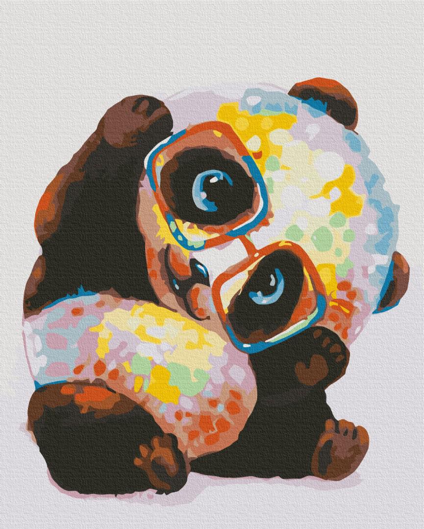 Картина по номерам Brushme Премиум Радужная панда 40x50 см (PBS52172)