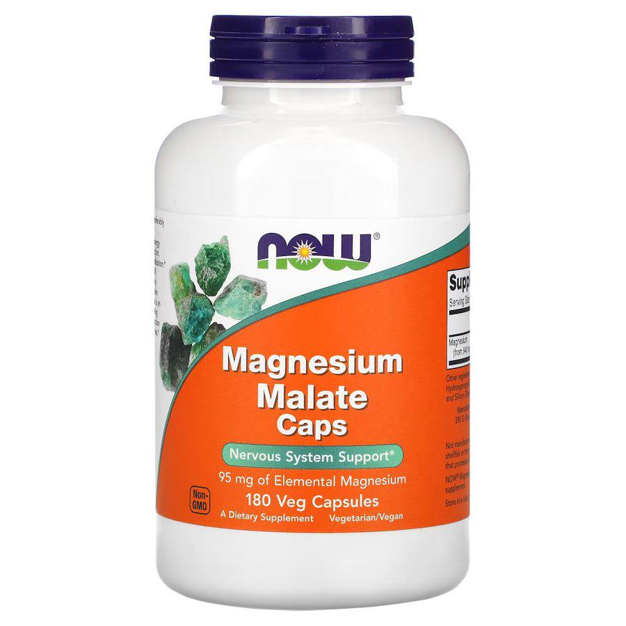 Магния малат NOW Magnesium Malate 180 капс.