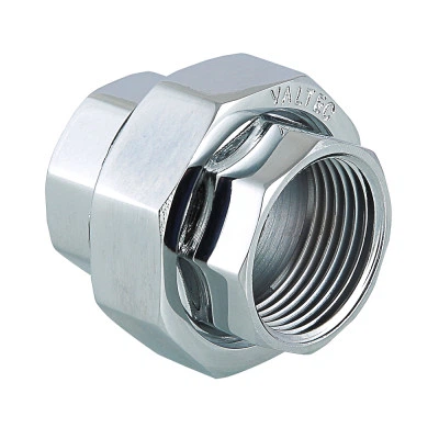 Фитинг резьбовой Valtec муфта разъемная ВН-ВН 1/2" Хром (VTr.340.C.0004)