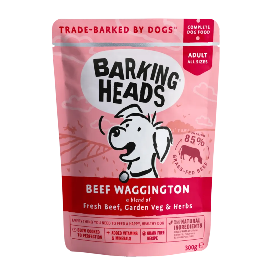 Корм влажный для взрослых собак Barking Heads BEEF WAGGINGTON с говядиной 300 г (24681207)