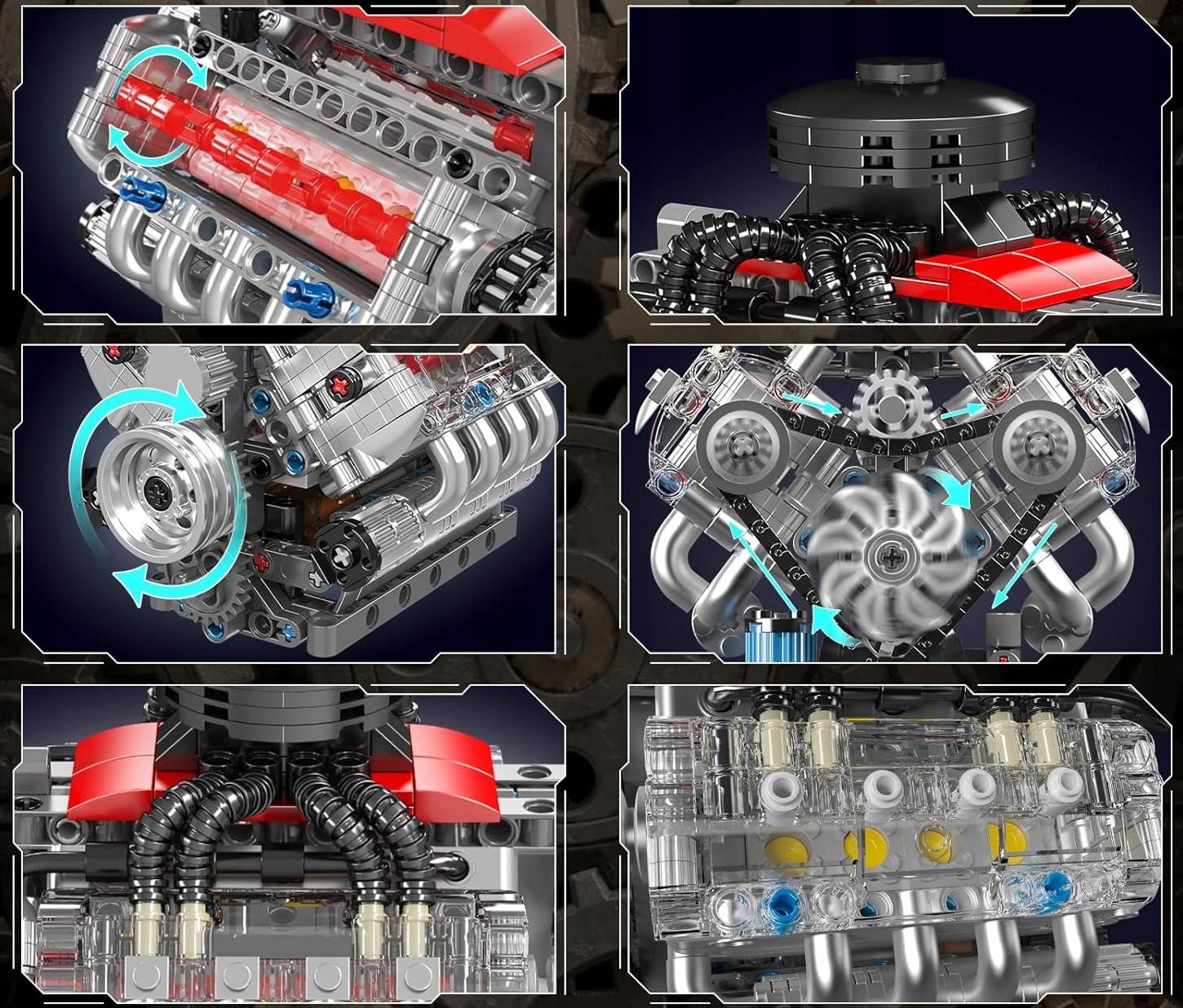 ᐉ Конструктор двигатель моторизованный Mould King LSX454 V8