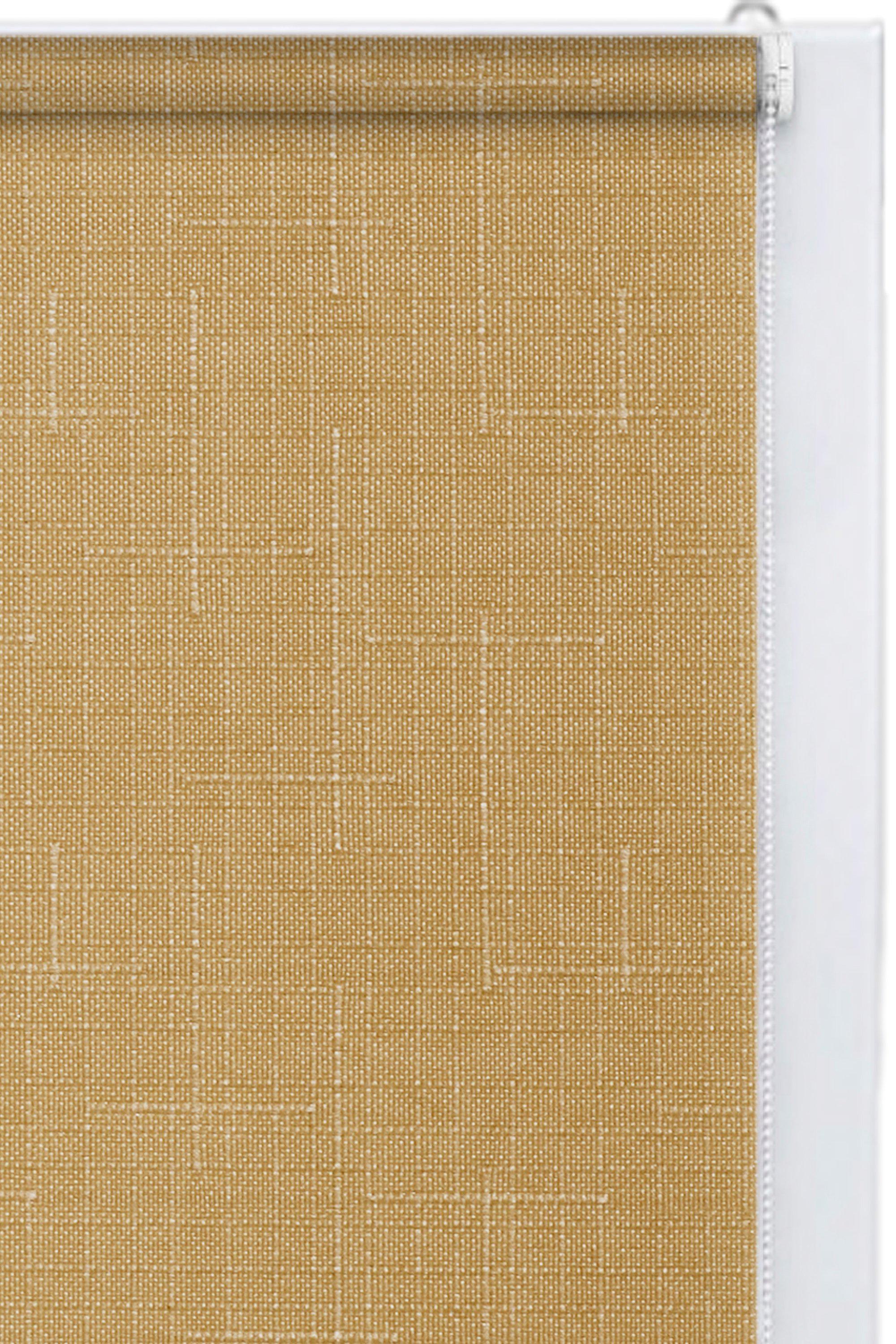 Ролета тканевая Decolux 75х160 см LEN Слоновая кость - фото 2