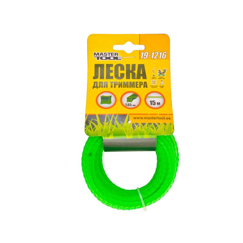 Жилка для тримера Mastertool Кручений квадрат 1,65 мм 15 м (19-1216)