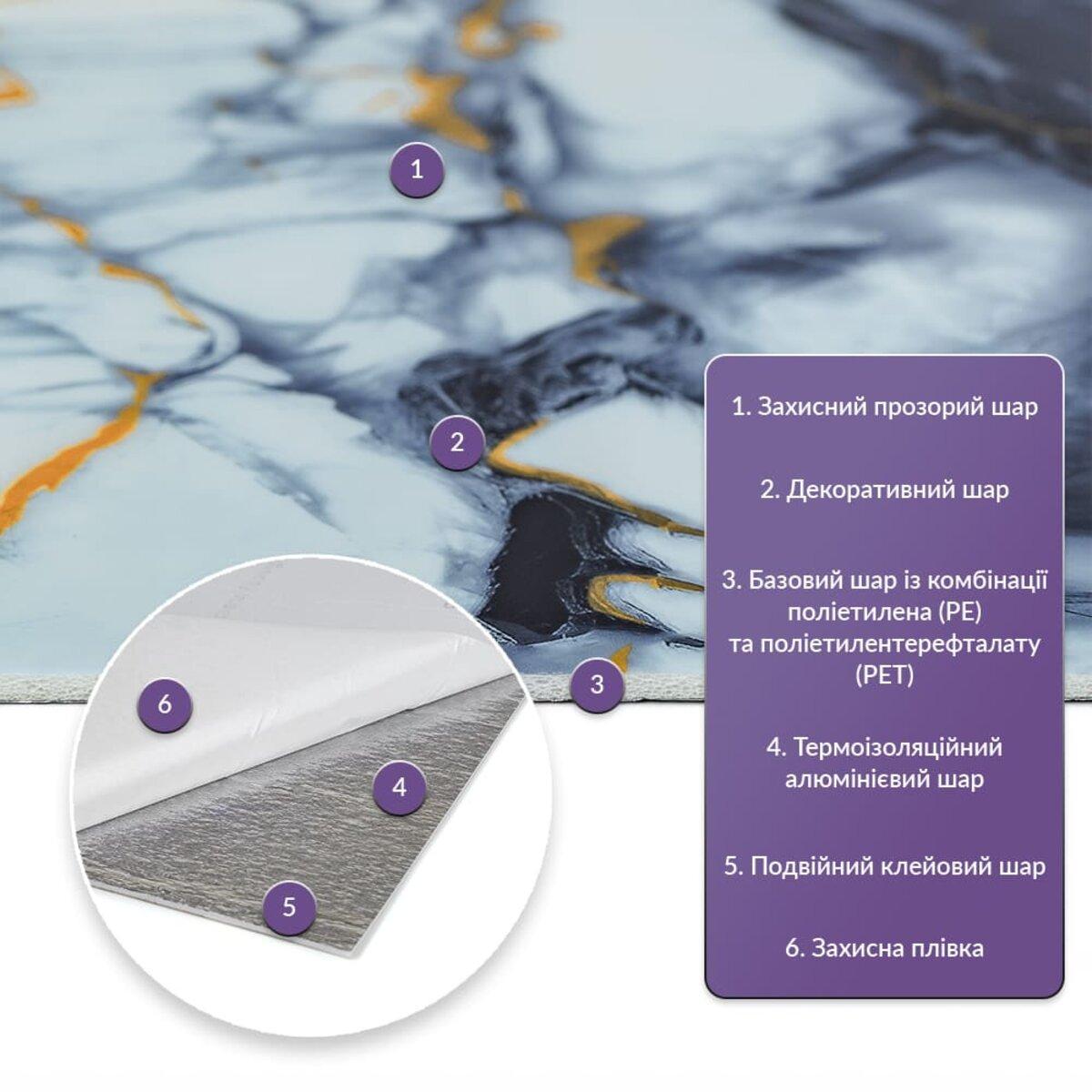 Плитка стінова самоклеюча у рулоні 600х3000х2 мм (SW-00002636) - фото 2 Плитка стінова самоклеюча у рулоні 600х3000х2 мм (SW-00002636) - фото 2