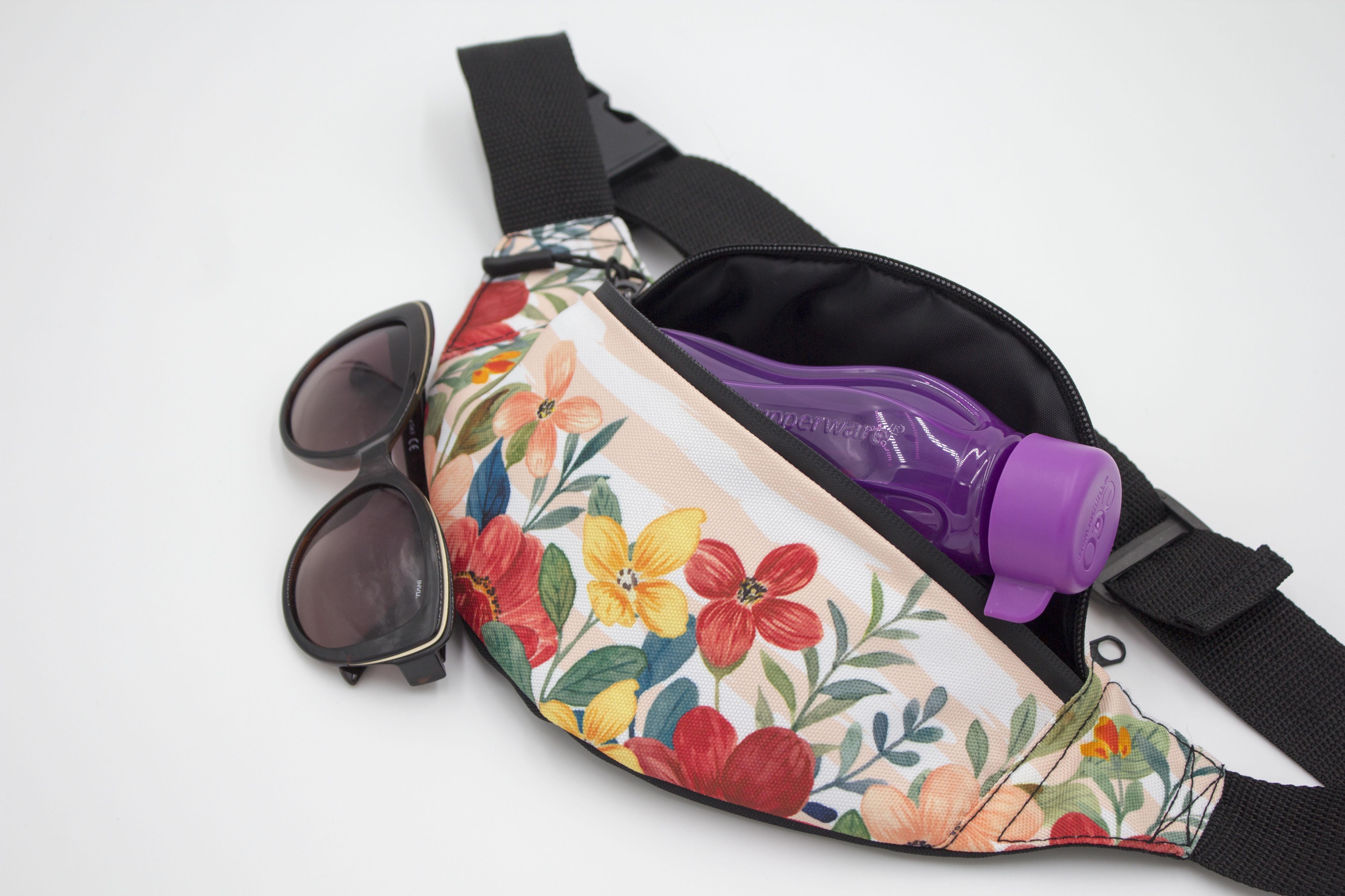 Сумка бананка Квіти пастель (BK-003) - фото 2 Сумка бананка Квіти пастель (BK-003) - фото 2