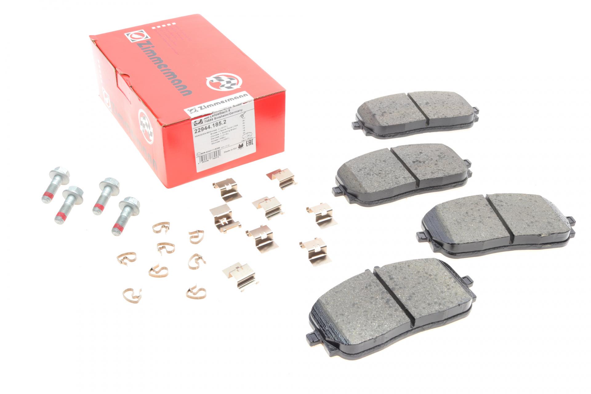 Колодки тормозные передние ZIMMERMANN MB A-class W177 18-CBI (22944.185.2 ZIMMERMANN)