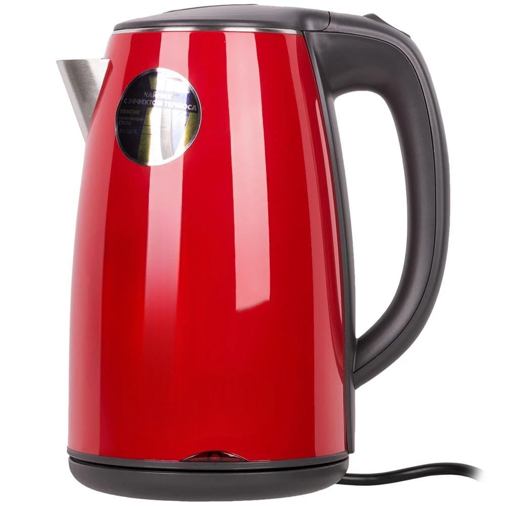 Електрочайник MG-977 з нержавіючої сталі та подвійними стінками/прихований диск 360° 1,7 л (33271535)