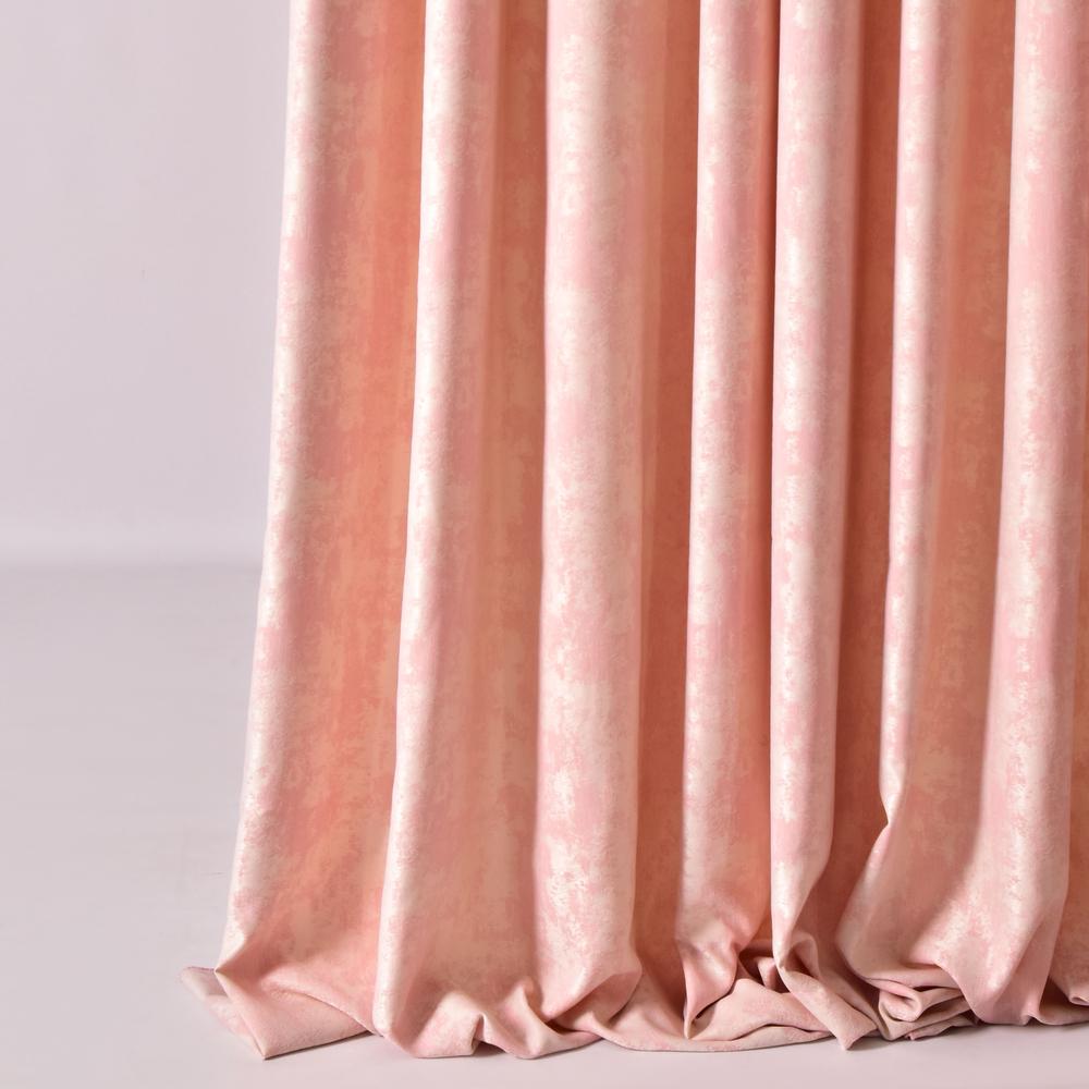 Тканина портьєрна однотонна Фонлук Leopar Soft 280 гр/м2 285 см Світло-рожевий (26413)