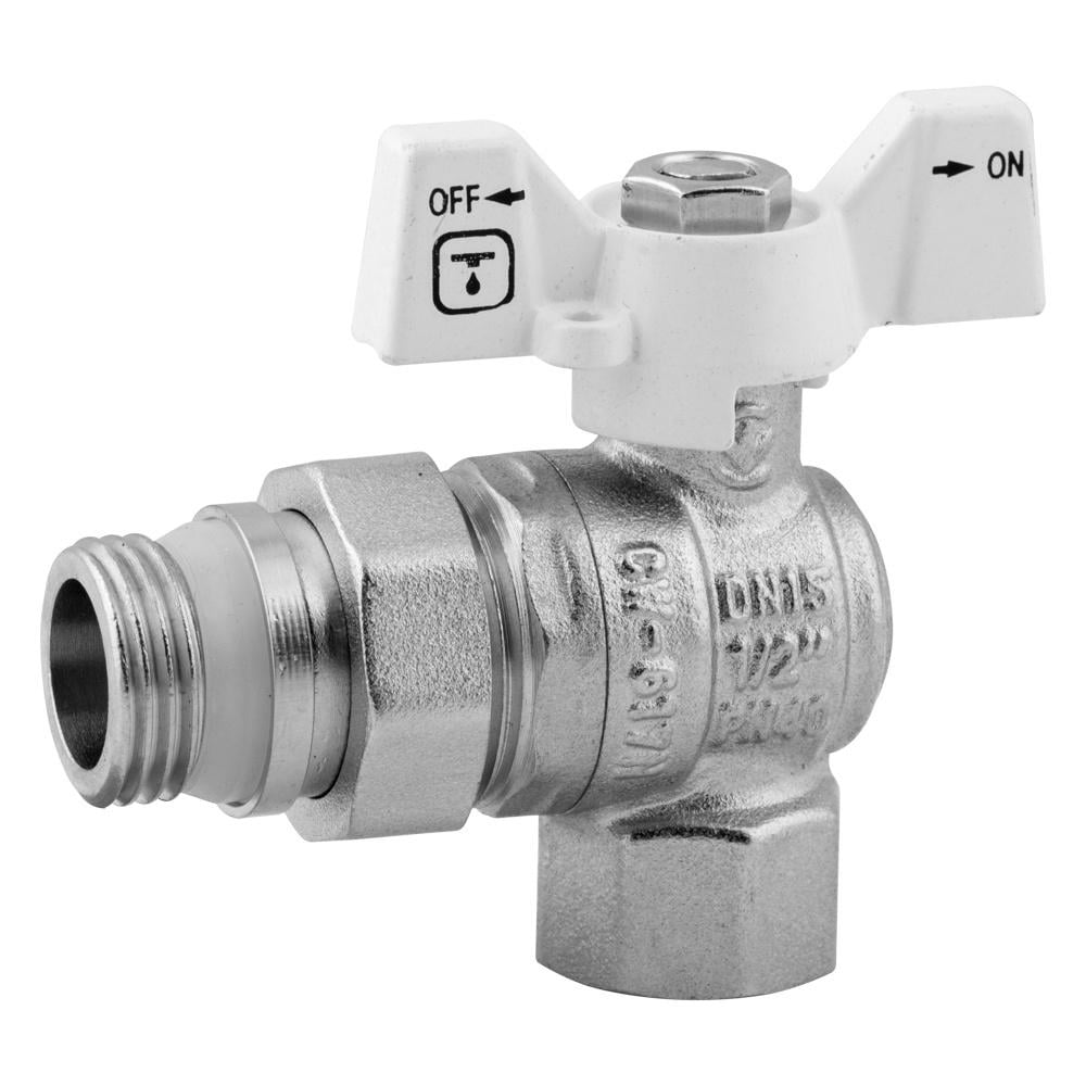 Кран кульовий ITAL IB115114 1/2" ВЗ з американкою метелик (248077)