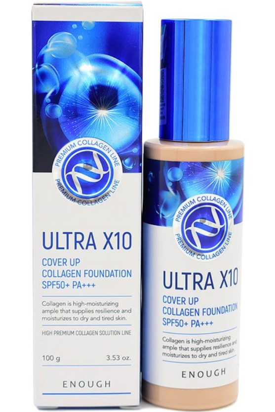 Тональний крем Enough Ultra X10 Cover Up Collagen Foundation SPF50 13 100 мл (8809605870993)