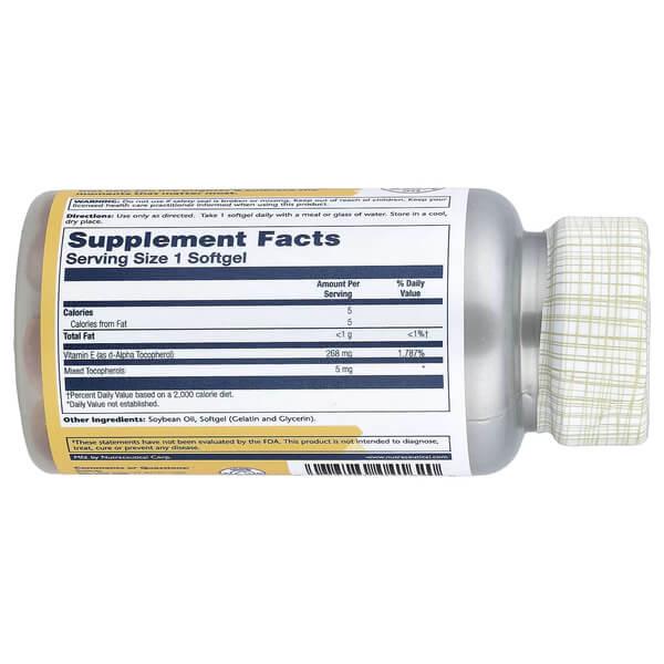Витамин Е Solaray Vitamin E 50 Softgels (SOR-04162) - фото 2 Витамин Е Solaray Vitamin E 50 Softgels (SOR-04162) - фото 2