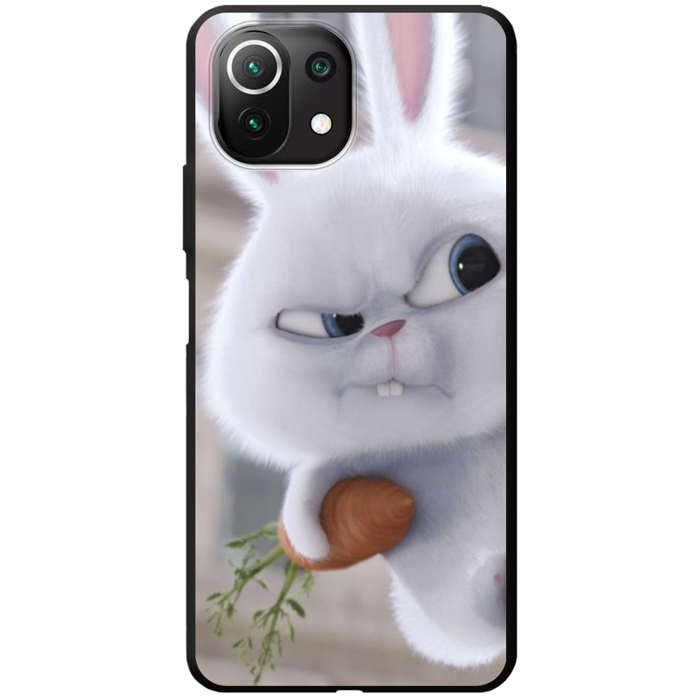 Чехол Boxface Xiaomi Mi 11 Lite Rabbit Snowball Черный силикон (42128-up1116-44012)