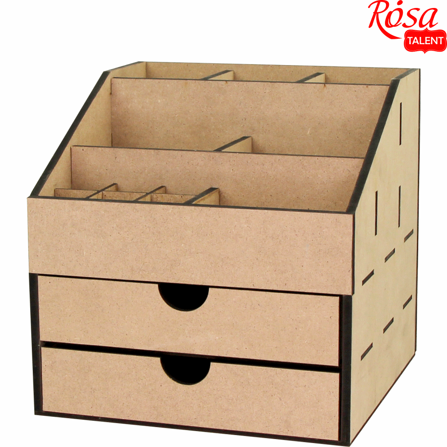 Декоративный комод-органайзер Rosa Talent 2 ящика МДФ 22,5х22,5х22,5 см (4823098524953) - фото 3 Декоративный комод-органайзер Rosa Talent 2 ящика МДФ 22,5х22,5х22,5 см (4823098524953) - фото 3