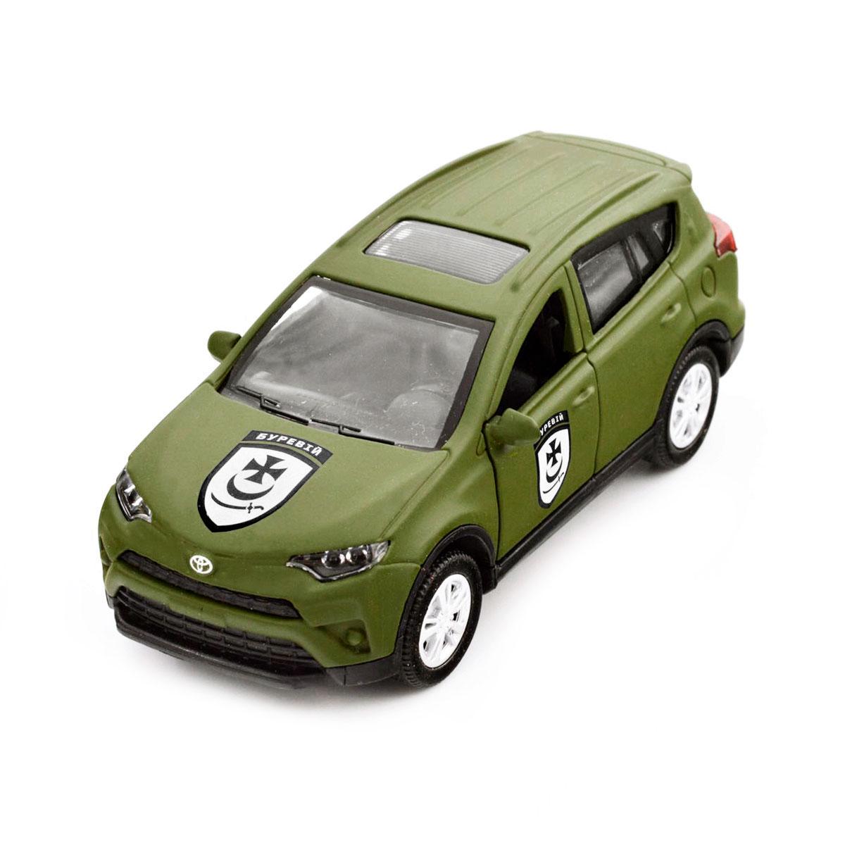 Автомодель игрушечная детская серии Шевроны Героев TOYOTA RAV4 БУРЕВИЙ Автомодель игрушечная детская серии Шевроны Героев TOYOTA RAV4 БУРЕВИЙ