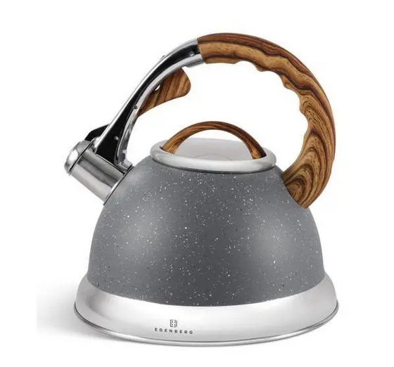 Чайник из нержавеющей стали Edenberg со свистком 3 л Серый (EB-8852-SL)