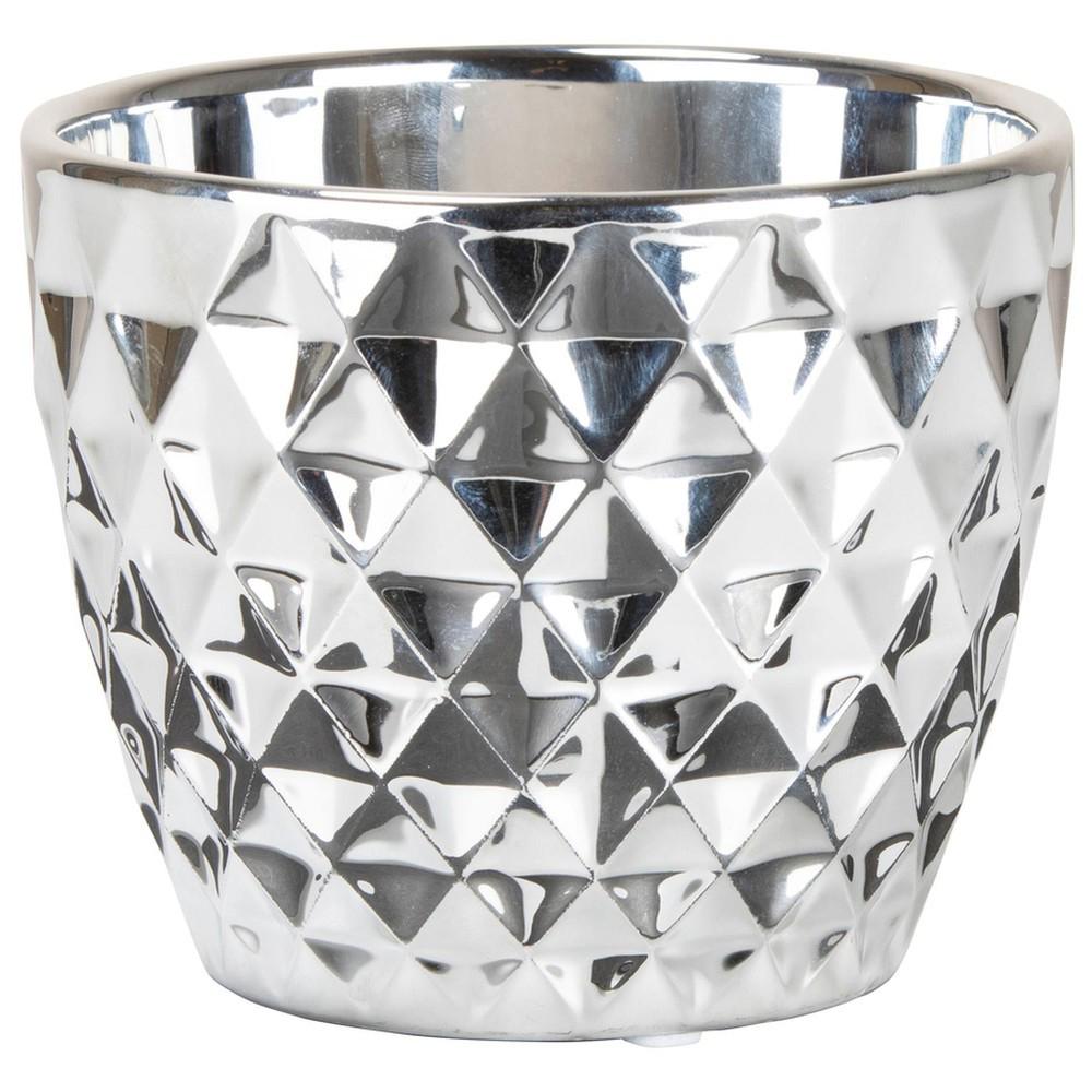Кашпо Scheurich Mirror Silver 16 см Дзеркальний (60474)