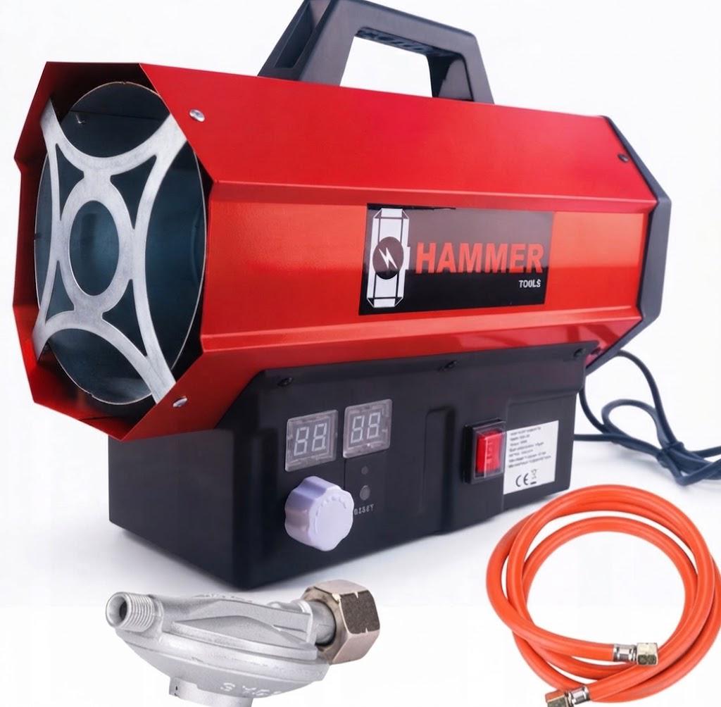 Газовый обогреватель промышленный Hammer HM-158 40 кВт до 250 м2 с пьезорозжигом (HM-158)