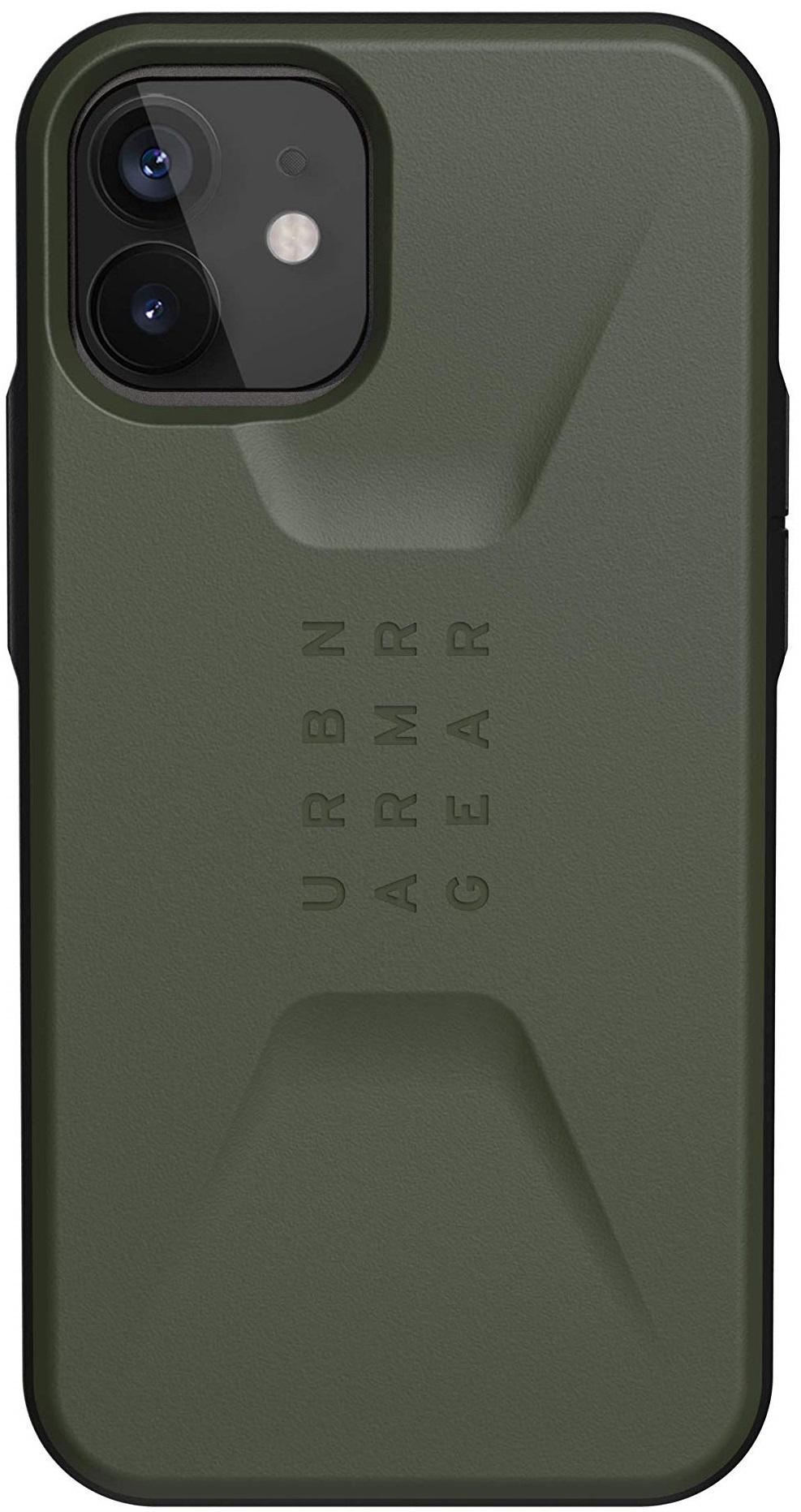 Чохол мілітарі протиударний UAG Civilian 11234D117272 для Iphone 12 Mini (5.4") Olive