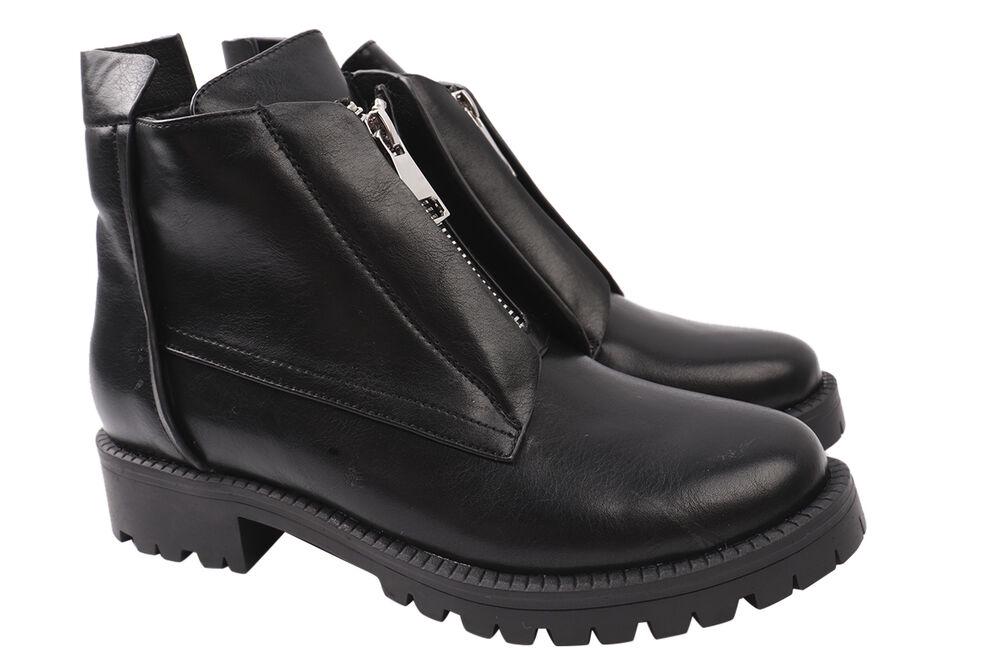 Ботинки женские Gelsomino с эко кожи на низком ходу высокие р. 37 Черный (145-9/20DHC)