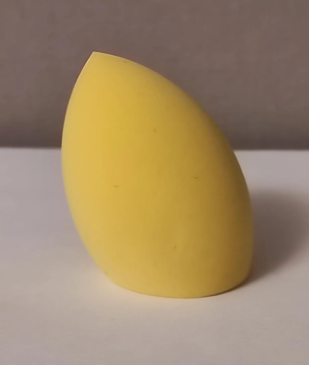 Спонж бьюти-блендер форма срезанная капля Желтый (21-10-1486-ЗК-Ж)