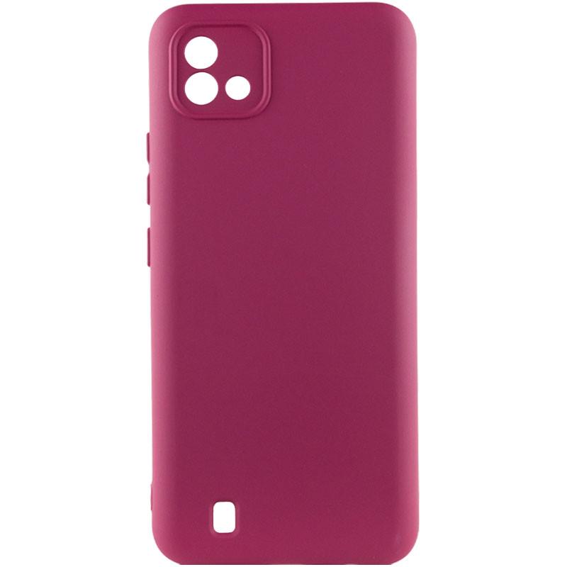 Противоударный чехол Silicone Cover Lakshmi Full Camera (A) для Realme C11 (2021) Бордовый / Marsala)
