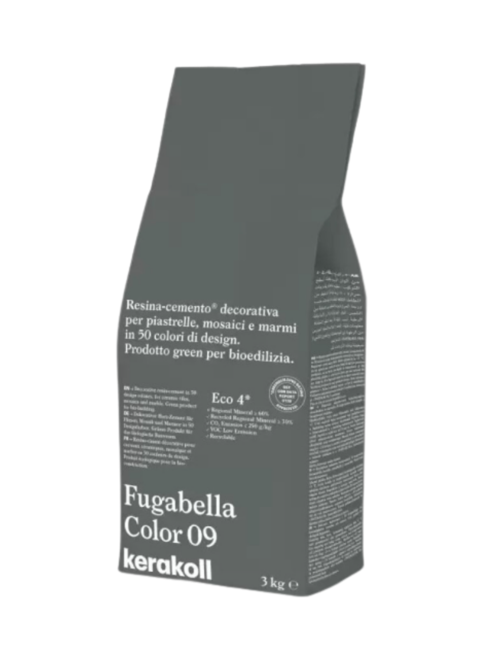 Фуга для швов Kerakoll Fugabella Color-9 3 кг Серый (KFG9) Фуга для швов Kerakoll Fugabella Color-9 3 кг Серый (KFG9)
