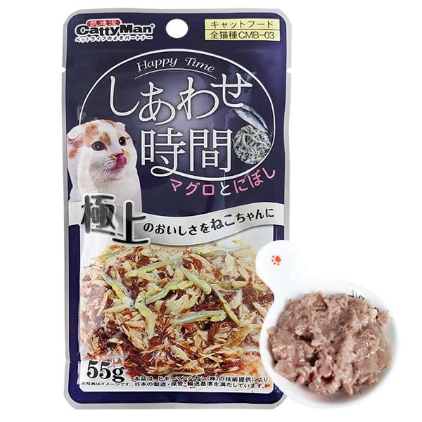 Корм влажный CattyMan Tuna Bonito Sardine 55 г