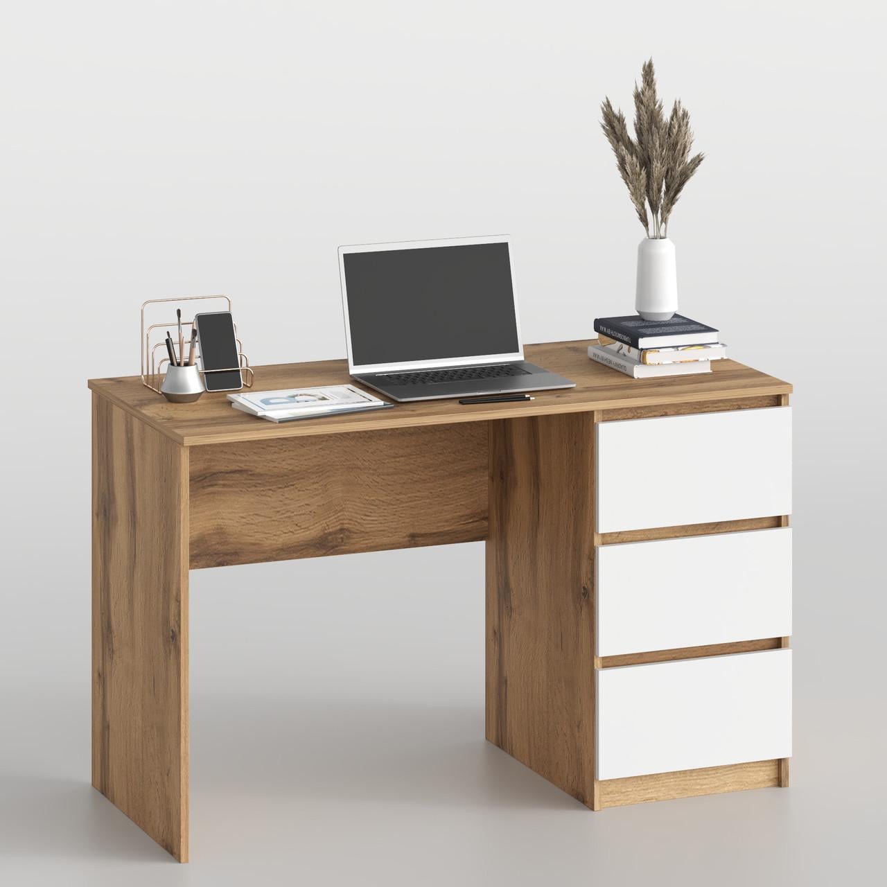 Стол письменный на 3 ящика Line SL-2 1200х600х750 мм Дуб Тахо/Белый