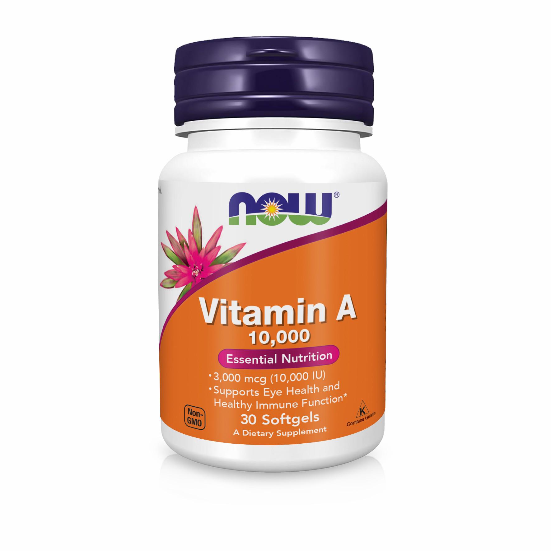 Добавка дієтична Now Vitamin A 10000 МЕ 30 капсул