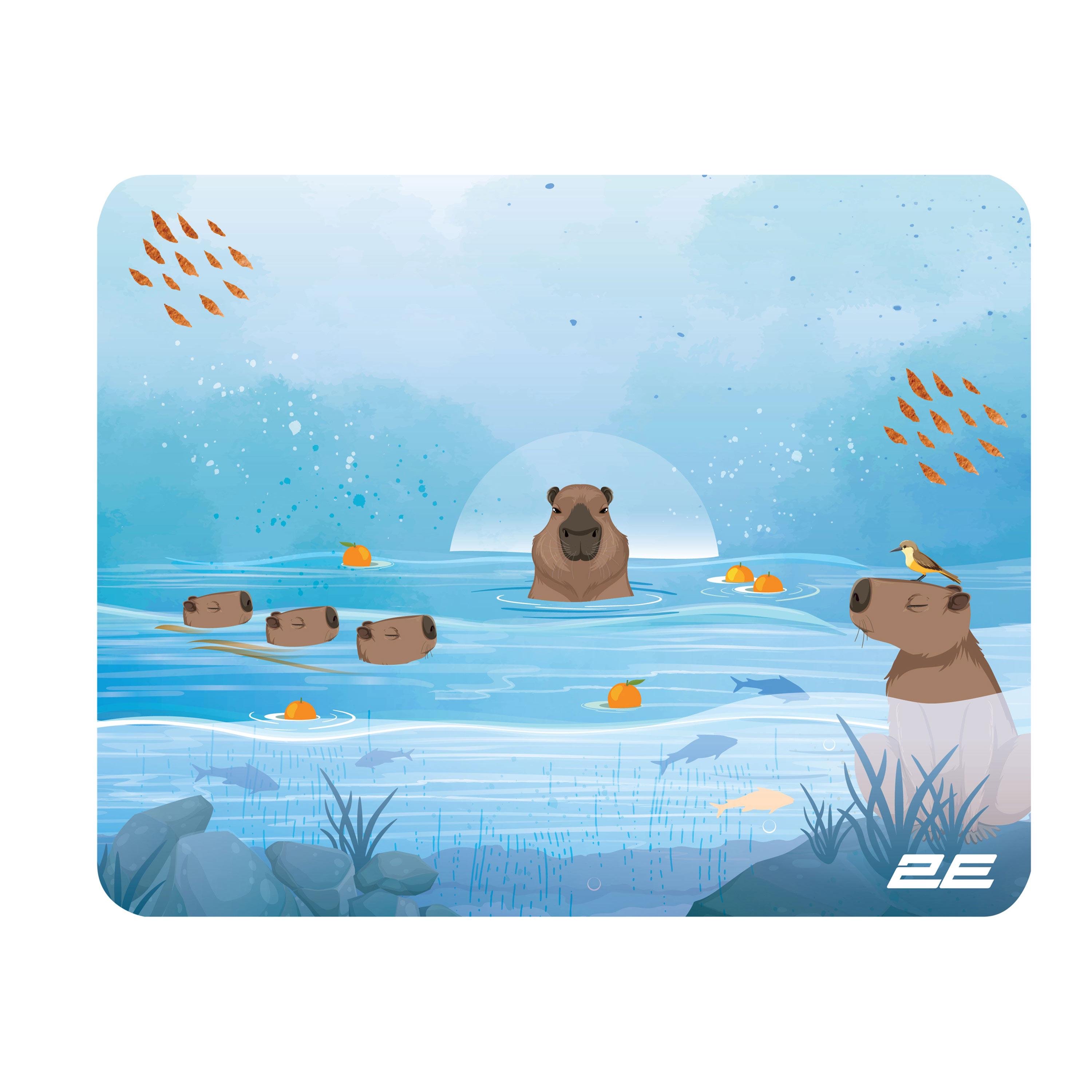 Килимок для миші 2E CAPYBARRA Синій 250х200х2 мм (2E-PAD-S-CAPY-Blue)