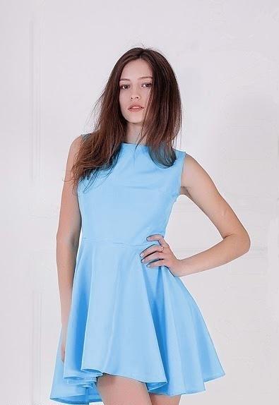 Сукня жіноча Podium Kendis 17944-LIGHT/BLUE XS Блакитний