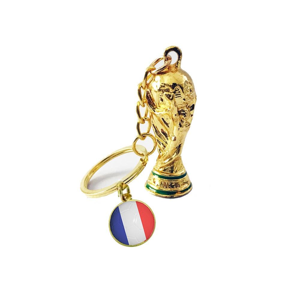 Брелок футбольный Кубок чемпионата мира с флагом Франции (123)