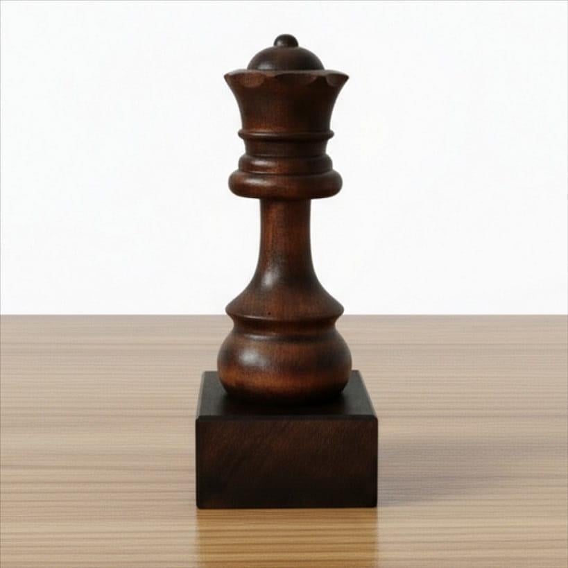 Фигура шахматная деревянная Королева Черный (30562307)