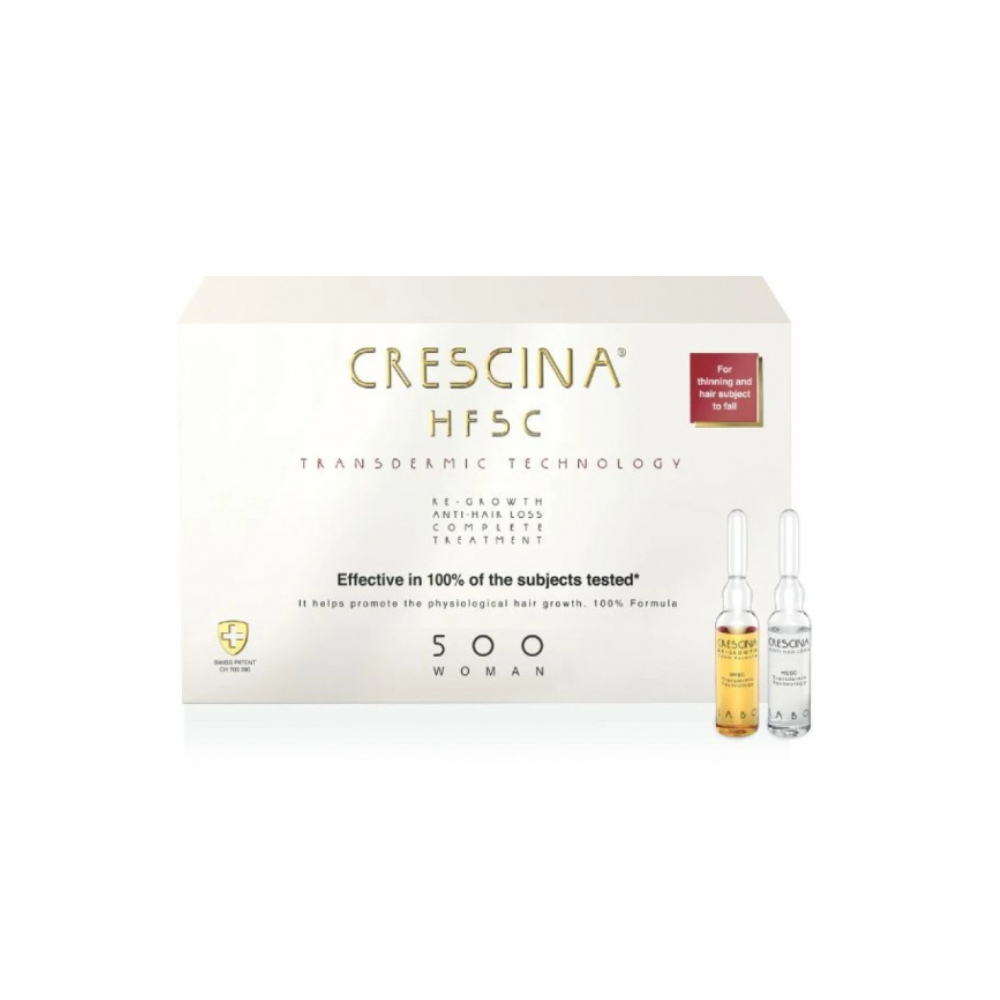 Засіб для росту та проти випадіння волосся для жінок Crescina HFSC Transdermic Complete Treatment 500 20х3,5 мл