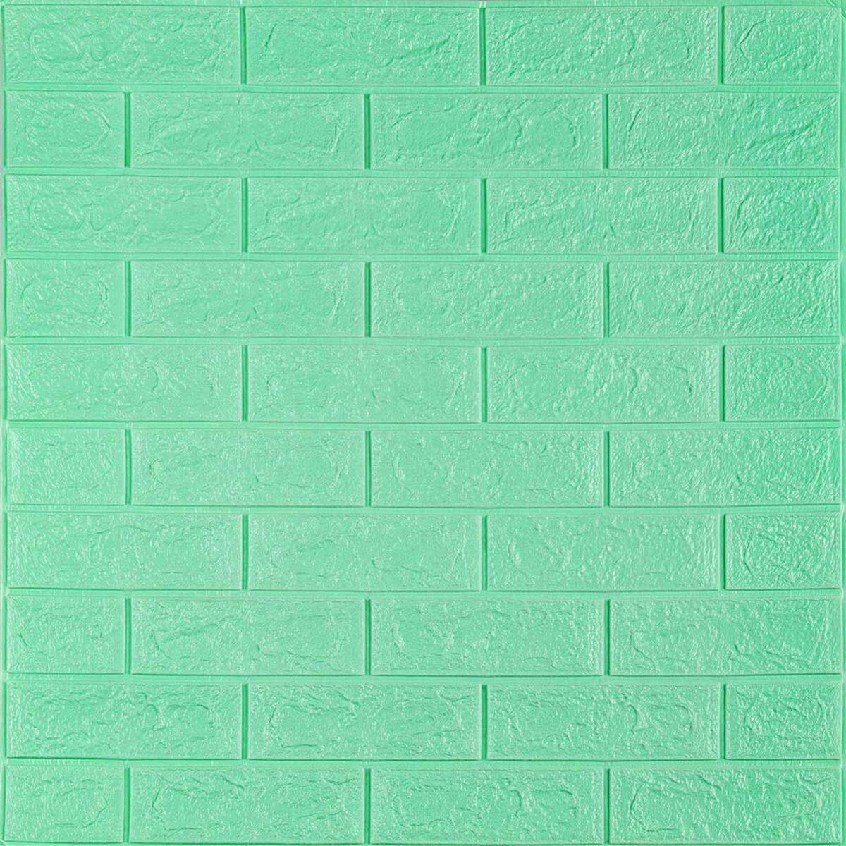 3D-панель самоклеящаяся под кирпич 700х770х5 мм Мятный (SW-00000148)