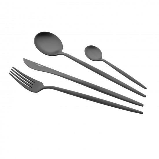 Набор столовых приборов Ardesto Black Mars Trento нержавеющая сталь 4 шт. (AR0704TB)