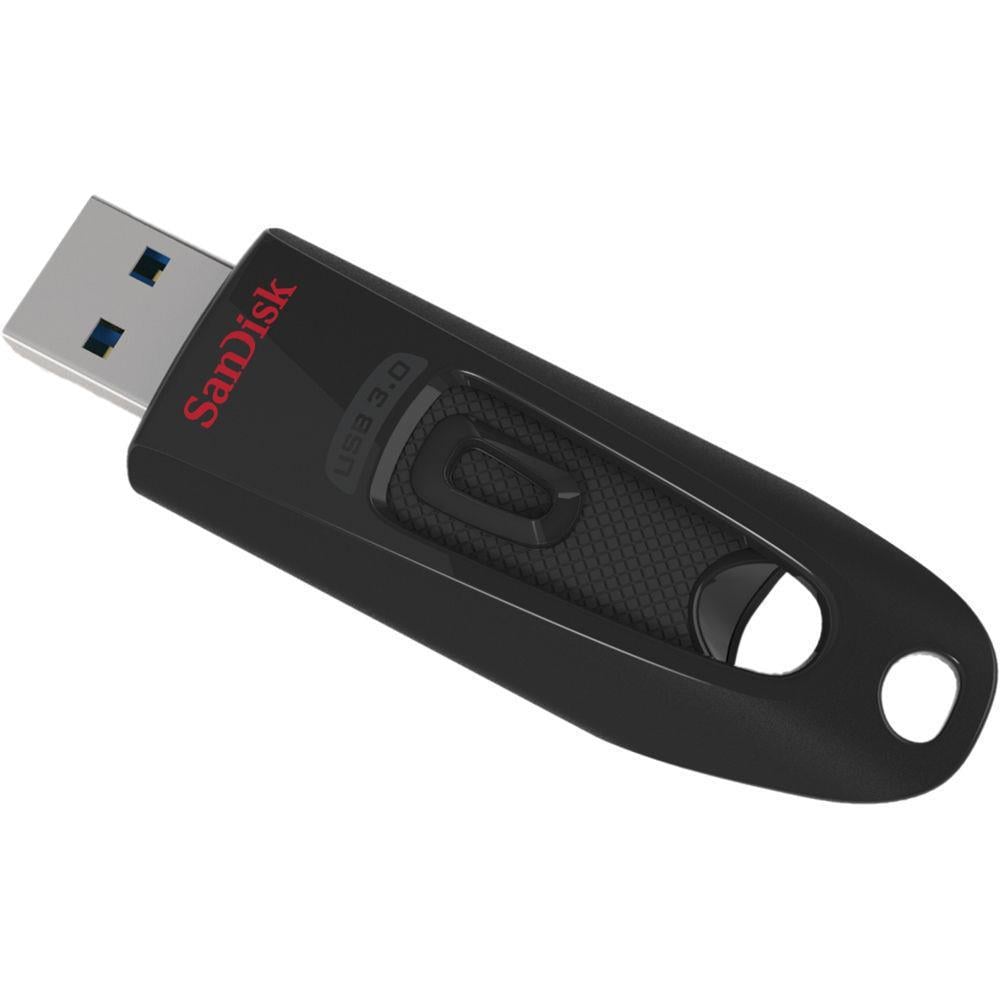 Флеш-накопичувач Flash SanDisk USB 3.0 Ultra 256 Гб 130Mb/s Black (34602080)